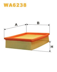 WA6238 WIX FILTERS Фільтр повітряний