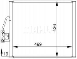 Mahle AC 277 000S Конденсатор радіатора кондиціонування повітря ac 277 000s mahle