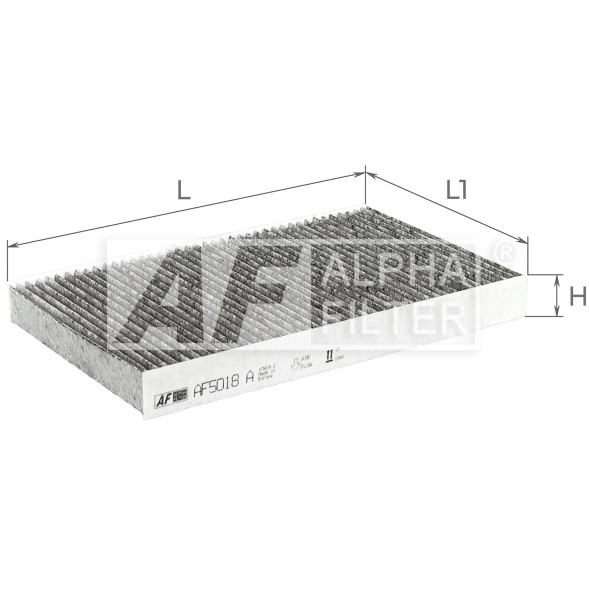 AF5018a ALPHA FILTER Фільтр салону