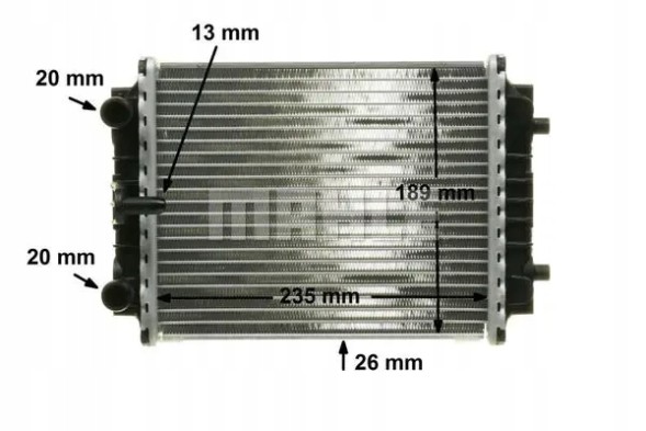 Mahle CR 913 000P Охолоджувач води cr 913 000p mahle audi a5