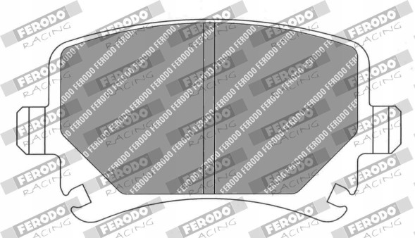 Ferodo FDS1636 Набір для заміни гальмівних колодок ferodo racing fds1636 задній для vw