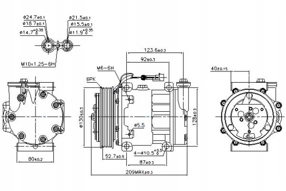 Nissens 89120 NIS/GIFT Компресор кондиціонера alfa romeo 145 146 147 156 + помічник водія #31