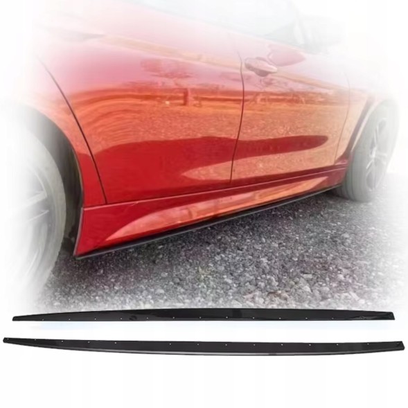 Китай Dokładki boczne BMW F30 F31 Накладки на пороги BMW F30 F31 Black Piano, бічні спідниці порогів