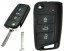 Китай Pilot Volkswagen Polo 2014 - 2017 Volkswagen Tiguan 2016 - 2019 Volkswagen T-Roc 2017+ MEGAMOS AES 434MHz HU162T ASK Scyzoryk 3-przyciski VOLKSWAGEN ПОЛО TIGUAN КЛЮЧ ПУЛЬТ ДИСТАНЦІЙНОГО КЕРУВАННЯ З ЕЛЕКТРОНІКОЮ