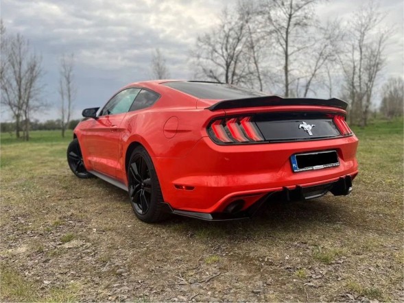 Китай 000-MU15-RSHKGB Спойлер Lotka High Kick – Чорний Глянець + Міцний Клей FORD MUSTANG 2015-2023