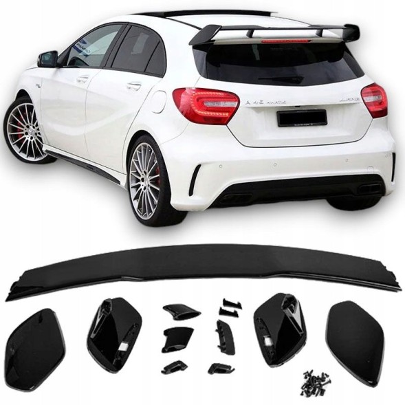 Proteile A1768501 СПОЙЛЕР ЛЬОТОК НА ЗАДНІЙ ЛЮК ЧОРНИЙ ГЛЯНЕЦЬ MERCEDES A-CLASS W176 AMG