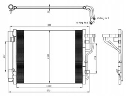 NRF 35986 Конденсатор кондиціонера nrf 35986