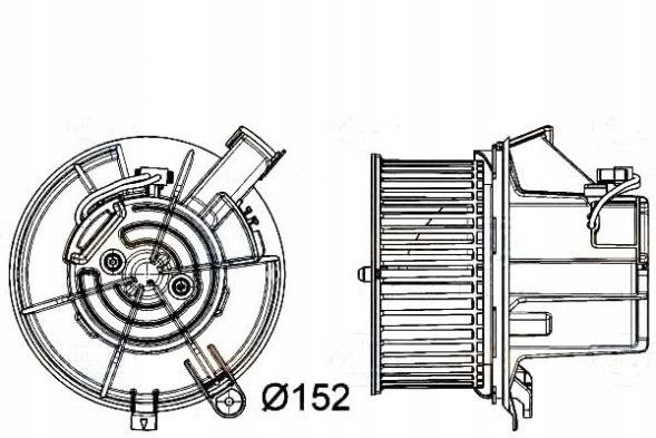 Behr Hella Service BRH8EW 351 040-301/RS1 Вентилятор повітродувки behr hella l5964 v2420 v2419 n + комплект зіткнення #23