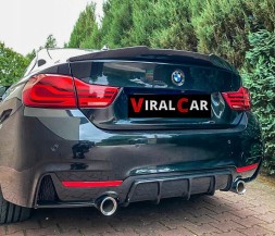 ViralCar DYFUZOR TYŁ BMW F32 F36 F33 DOKŁADKA TYLNEGO ZDERZAKA SPOILER CARBON Дифузор BMW F32 F36 F33 Накладка заднього бампера Спойлер Карбон