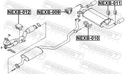 NEXB 010 FEBEST Кронштейн