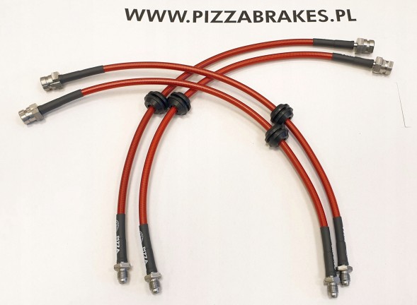 Pizza Brakes Przewody hamulcowe w oplocie Ford Focus mk2 ST 225 Гальмівні дроти в обплетенні Ford Focus mk2 ST 225