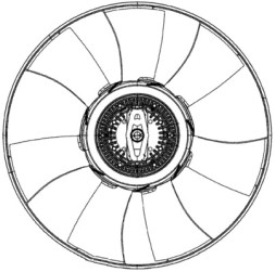 CFF 492 000P MAHLE ORIGINAL Вентилятор охолодження двигуна