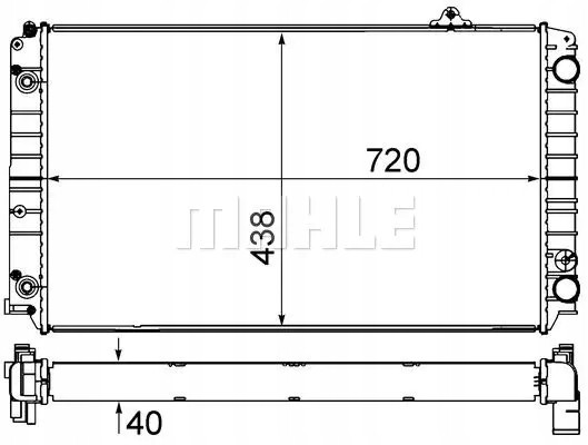 Mahle CR 853 000S Охолоджувач води cr 853 000s mahle audi