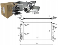 Nissens PRO/63027A NIS Охолоджувач двигуна opel astra h astra h classic ast + асистент зіткнення #34