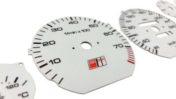 Moman 0089688097380 Замінник дисків для Audi 100 C4, дизайн як у S4, сірий фон, диски спідометра, циферблати