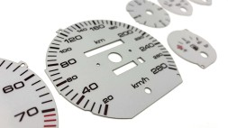 Moman 0089688097380 Замінник дисків для Audi 100 C4, дизайн як у S4, сірий фон, диски спідометра, циферблати