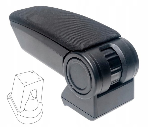 Rati V05206A Підлокітник Armster 3, Ford Fiesta/Fusion, 2002-2005, тканина