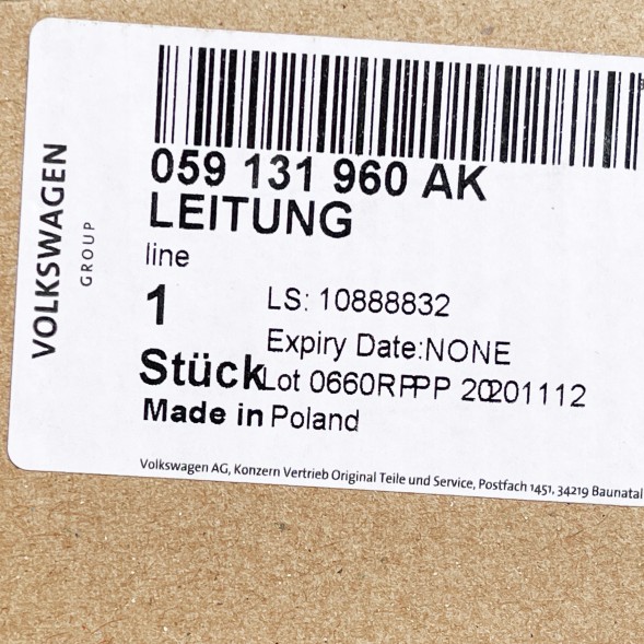 Volkswagen OE 058906051E 058906051H 059131960AK 059131960AQ 059131960AB Кабель управління з датчиком 059131960AK Q7 Q8