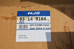 HJS 93 14 9164 Opel Zafira A Сажовий фільтр / сажовий фільтр, вихлопна система HJS
