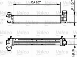 Valeo 818870 Охолоджувач повітря інтеркулер 818870 valeo