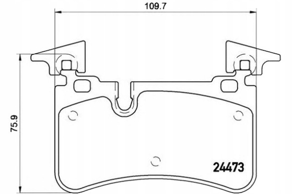Brembo P 50 113/BRE Brembo гальмівні колодки. Mercedes e63amg 06-09 зад + помічник водія #28