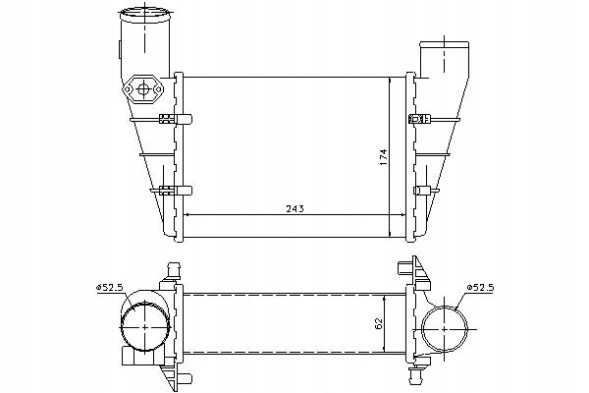 Nissens PRO/96896 NIS Інтеркулер audi a4 a6 vw passat 1.8-2.8 01.95-01. + Помічник зіткнення #34