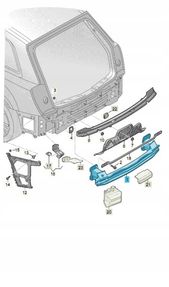 Audi OE НОВИЙ ОРИГІНАЛЬНИЙ AUDI 4M0807309 БАЛКА БАМПЕРА