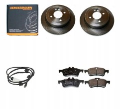 DKM CR8706 Гальмові диски колодки датчик MINI ONE WORKS COOPER S R50 R52 R53 2001- ЗАДНІ 259ММ