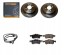 DKM CR8706 Гальмові диски колодки датчик MINI ONE WORKS COOPER S R50 R52 R53 2001- ЗАДНІ 259ММ