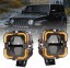CAR LED-4.5-90W-Amber LED Галогенні Робочі Фари Offroad 4 дюйми 65W 2 шт. Jeep Wrangler з Гомологацією E24