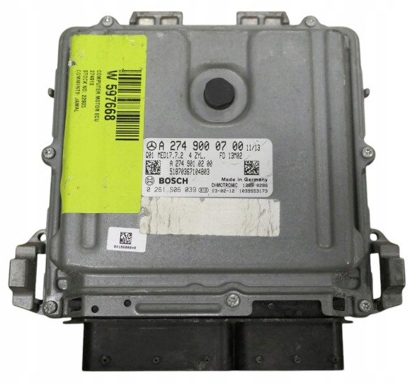 Mercedes-Benz OE КОМП'ЮТЕР ДВИГУНА МЕРСЕДЕС W204 1.6 0261S06039 A2749000700 MED17.7.2