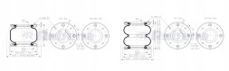 MTT System 0012_2M ПОДУШКИ ПНЕВМАТИЧНІ підвіски VW Volkswagen Crafter 2017-2025 2М