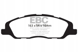 EBC DP41868R Гальмівні колодки yellowstuff ebc brakes ford mustang 5th gen & performance
