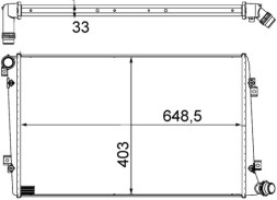CR 1203 000S MAHLE ORIGINAL Радіатор системи охолодження
