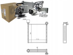 Nissens NIS73980(iMOTO) Обігрівач (171 5х184х26) audi a3 q2 q3 seat ate + набір водія #37