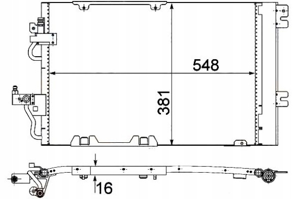 Hella PRO/8FC 351 301-774 HEL Конденсатор охолодження кондиціонера [HELLA] + помічник зіткнення #34