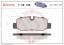 P50126 BREMBO Комплект гальмівних колодок з 4 шт дисків
