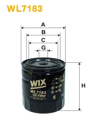 WL7183 WIX FILTERS Фільтр оливи
