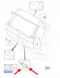 Volvo OE УПЛОТНЮВАЧ КРИШКИ БАГАЖНИКА VOLVO XC60 OEM/OE 31663477