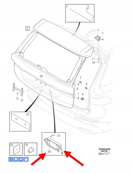Volvo OE УПЛОТНЮВАЧ КРИШКИ БАГАЖНИКА VOLVO XC60 OEM/OE 31663477