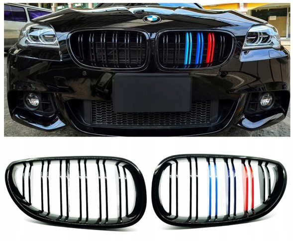 SHR Germany GRILL KRATKI NERKI BMW F10 M5 2010-2016 F11 2010-2016 F18 2010-2016 M-COLOR ГРИЛЬ РЕШІТКИ НИРКИ BMW F10 M5 2010-2016 F11 2010-2016 F18 2010-2016 М-КОЛІР