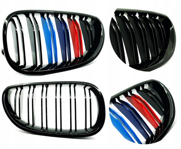 SHR Germany GRILL KRATKI NERKI BMW F10 M5 2010-2016 F11 2010-2016 F18 2010-2016 M-COLOR ГРИЛЬ РЕШІТКИ НИРКИ BMW F10 M5 2010-2016 F11 2010-2016 F18 2010-2016 М-КОЛІР