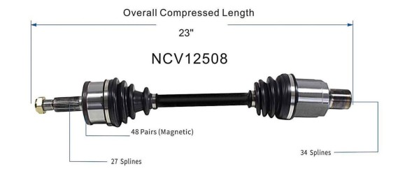 Китай NCV12508 ПРИВОДНИЙ ВАЛ ПЕРЕДНІЙ ЛІВИЙ CHRYSLER 300 2005-2022 GSP