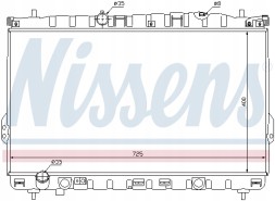 Auger 67032 РАДІАТОР NISSENS HYUNDAI HIGHWAY VAN 2.0 01-04 р.