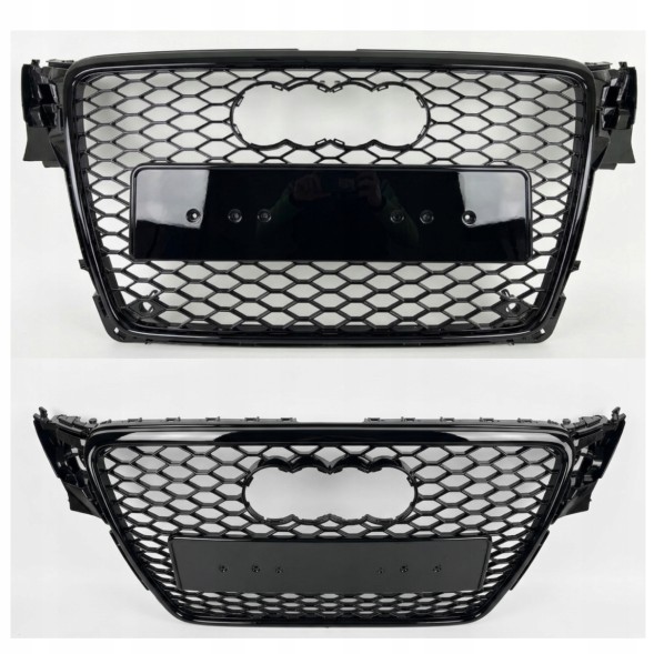 Pulse A4-RS101 Решітка радіатора Audi A4 B8 2008-2011 Чорний глянець Стиль RS4