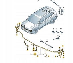 Volkswagen OE Б/у джгут переднього бампера PDC Tiguan II Volkswagen OE 5NN971095J