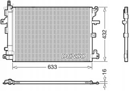Denso DCN33012 Конденсатор радіатора кондиціонування повітря dcn33012 denso