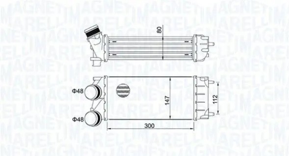 MAGNETI MARELLI 351319204920 Охолоджувач повітря інтеркулер 351319204920