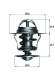 TX 12 88D MAHLE ORIGINAL Термостат