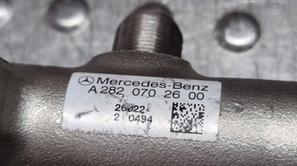 Mercedes-Benz OE S27698666 Рейка паливної форсунки, форсунки A2820702800 MERCEDES W177 W247 CLA 118 1.3 CGI